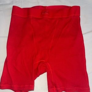 skims ruby red limited addition cotton rib boxers